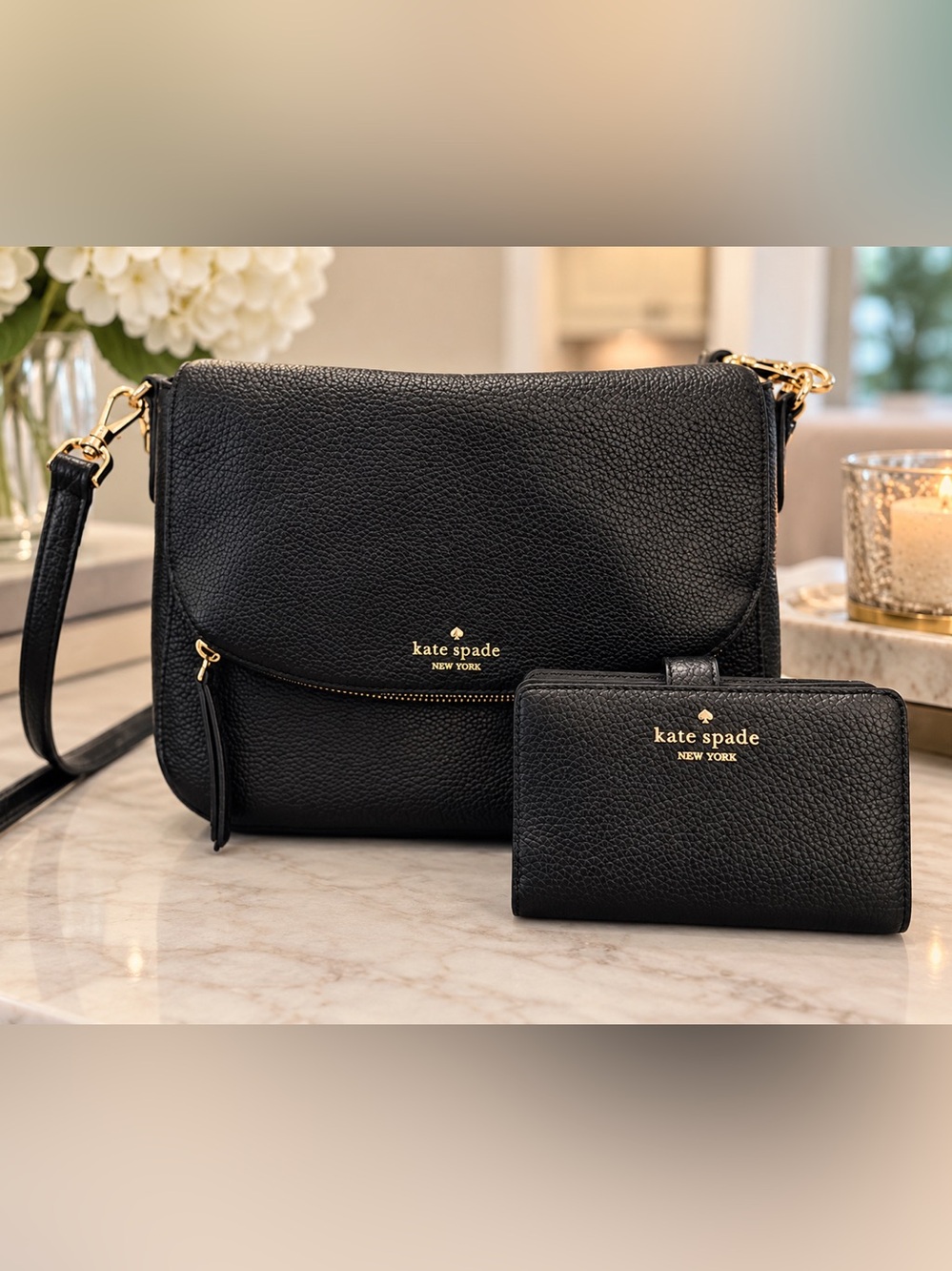 Kate Spade Jackson Medium Flap Shoulder Bag & Bifold Wallet